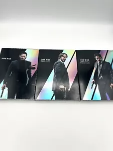 John Wick: Chapter 1-3 bundle (Blu-ray + DVD + Digital) With slipcovers Sealed - Foto 1 di 2