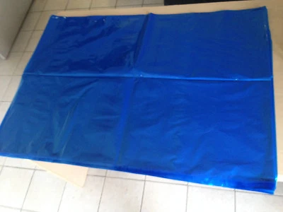 25 Extra  Large Plastic Bags W990mmxL700mm Big Poly Blue Bag Covers - image 1 of 3