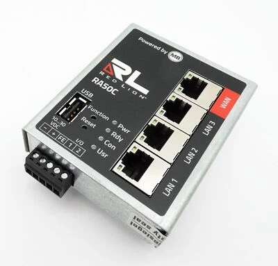 Red Lion MB RA50C MDH 860 10-30VDC 3xLAN 1xWAN Remote-Access-Router -unused- - Bild 1 von 4