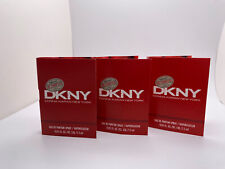 Lot of 3 Donna Karan DKNY BE TEMPTED Eau de Parfum .05 oz Travel Purse Sample