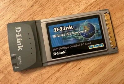 D-Link Ethernet 10/100Mbps CardBus PC Network Card DFE-690TXD PCMCIA - Image 1 of 3