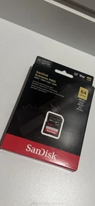 SanDisk Extreme PRO 64GB UHS-I U3 SDXC 200MB/s 4K UHD Video Memory Card NEW - Picture 1 of 2