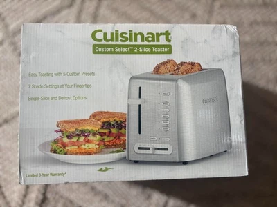 Cuisinart RBT-1200PC 台面定制精选 2 片烤面包机 不锈钢 — 第 1/3 张图片