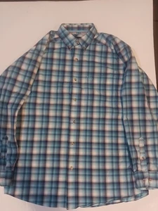 Ariat Shirt Men M Pro Series Plaid Armpit Vent Hole Embroidere Logo Button Down  - Picture 1 of 10