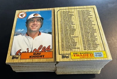 1987 Topps Traded Tiffany Baseball Cards 1-132 (NM) - Complete Your Set - Image 1 of 3