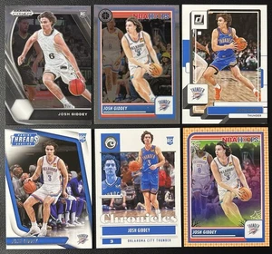 6 Card Basketball Lot Josh Giddey RC OKC Thunder Prizm , Hoops Premium & More - Picture 1 of 6