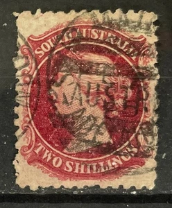 SOUTH AUSTRALIA Victoria 1877 Two Shillings carmine with Broad Star watermark - Picture 1 of 1
