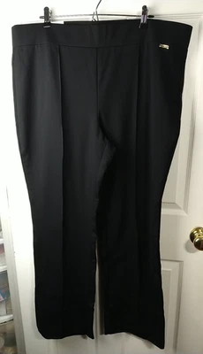 Pantalones Jones New York Compresión Pullon Bootleg Negro Pintucks Delanteros XXL Foto 1 de 4