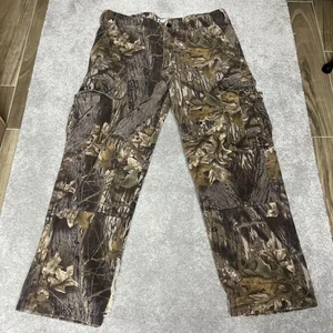 Pantalones Columbia Para Hombre 36x32 Marrón Mossy Roble Camuflaje Caza Carga Bolsillos Ajustables - Imagen 1 de 11