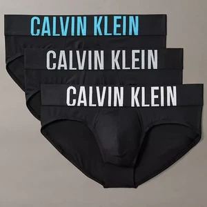 Calvin Klein 3er Pack Herren Intense Power Hip Slip Unterwäsche Schwarz XL - Bild 1 von 3