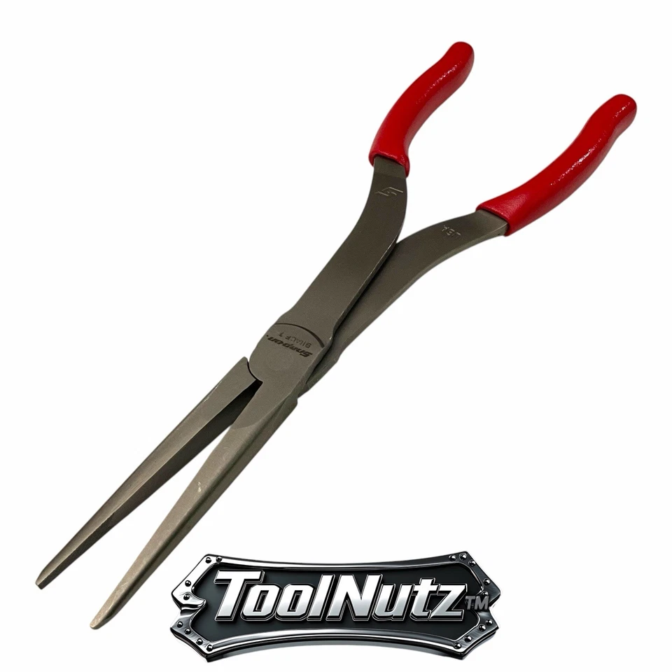 Snap-on Red Cushion 11" Long Talon Grip Needle Nose Serrated Pliers 911ACF