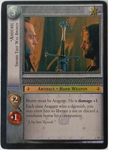 LOTR TCG - Anduril, Sword That Was Broken 17RF5 FOIL - Rise Of Saruman - Picture 1 of 3