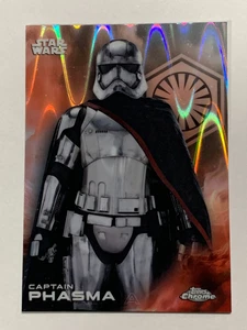 2025 Topps Chrome Star Wars Raywave Refractor #19 Captain Phasma SP NM - Picture 1 of 2