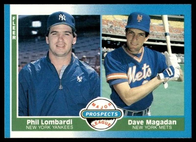 1987 Fleer Phil Lombardi/Dave Magadan Rookie #648 - Image 1 of 2