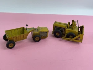 Marx Mar Line RIley Road Grader & Power Dozer Friction Tinplate Toys Battery - Picture 1 of 15