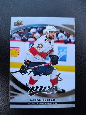 2023/24 Upper Deck MVP Aaron Ekblad Silver Script NM-MT Panthers - Image 1 of 2