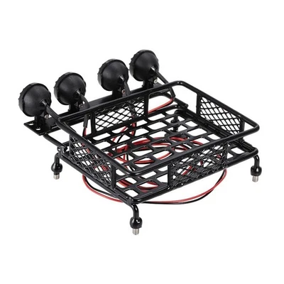 Porte-bagages De Toit RC 1:10 Et Lumière LED Pour HPI CC01 AXIAL SCX10 D90 - Photo 1/4