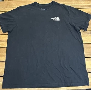 The North Face Crew Neck Black Cotton Casual Tee T Shirt Mens Medium XXL - Picture 1 of 8