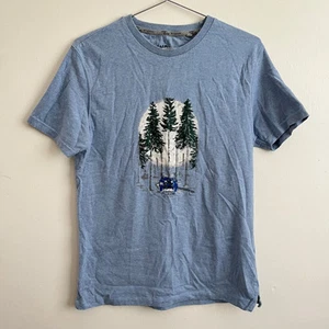 Camiseta Top Fat Face Land Rover Azul Manga Corta Cuello Redondo - Para Hombre Talla Pequeña S - Imagen 1 de 7