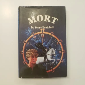 Mort by Terry Pratchett Hardcover Dust Jacket Discworld #4 VTG Fantasy Death - Picture 1 of 5