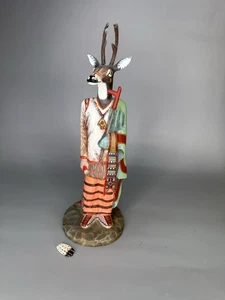 Robert Shields “Deer Shaman” Sculpture – Signed 2002 🦌✨ - Picture 1 of 7