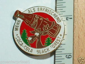 Coca Cola Pin Black Forest  Reindeer Mehr Als ErFrischen Limited Edition - Picture 1 of 2