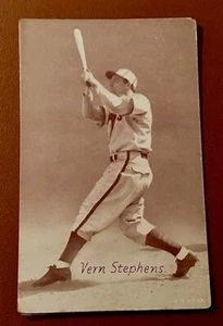 1939-46 Exhibits Set-Break Vern Stephens St. Louis Browns Sepia variation - Picture 1 of 1