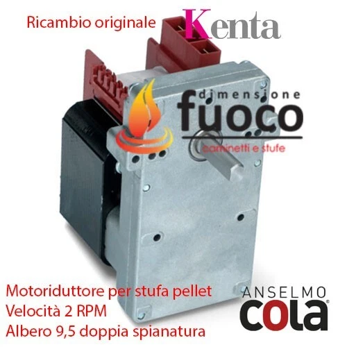 MOTORIDUTTORE KENTA STUFA PELLET ANSELMO COLA BLITZ CHARME FOCUS GLOBAL COD.2083 - Immagine 1 di 4