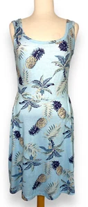Fensace Medium Sleeveless Dress Blue Floral - Picture 1 of 6
