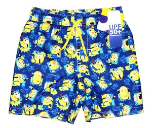MINIONS DESPICABLE ME UPF50+ Swim Trunks Bathing Suit Boys Sizes 4, 5-6 or 7 NWT - Picture 1 of 1