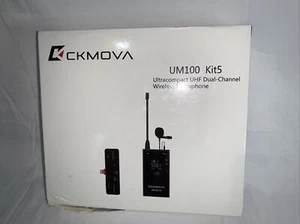Micrófono inalámbrico de doble canal CKMOVA UM100 Kit5 ultracompacto UHF #866 - Imagen 1 de 10