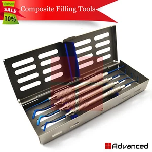 Kit riempimento anteriore posteriore per strumenti compositi dentali rivestiti in titanio blu - Foto 1 di 7
