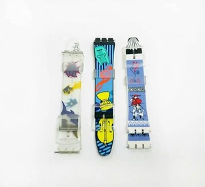 50 VINTAGE STYLE 18MM SILICONE RUBBER WATCH  BAND STRAP - VARIOUS DESIGNS - Picture 1 of 5