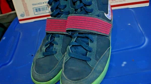 Skystepper 2013 599277 400 SZ 13 BRAVE BLUE PINK GLOW AJ 100 % AUTHENTISCH - Bild 1 von 4
