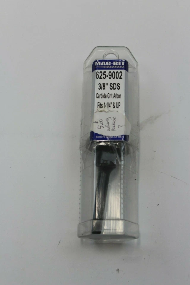 Mag-Bit 625-9002 3/8" SDS Carbide Grit Arbor Fits 1-1/4" & Up NEW - Image 1 of 4