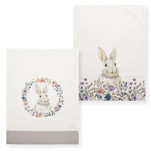 Strofinacci pasquali Nuvole di Stoffa Bunny in cotone Decori Pasqua 6698 - Picture 1 of 3