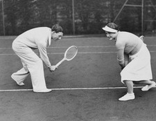 Margaret Peggy Scriven of Great Britain during a practice ga - 1934 Old Photo 1