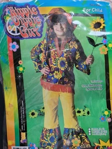 Children's Halloween Costume Hippie Girl Size 4-6  - Picture 1 of 4