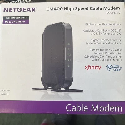 Netgear CM400 Cable Modem - 340 Mbps (DCSIS 3.0) Foto 1 de 2