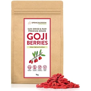 1KG GOJI BERRIES TIBETAN SUN-DRIED RAW NATURAL HEALTHY VEGAN SUPERFOOD SNACK - Picture 1 of 9