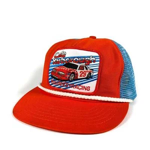 Vintage 80's Cale Yarborough Racing Snapback Rope Trucker Hat - Picture 1 of 10