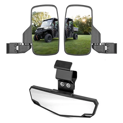 Adjustable Rear Side & Center Mirrors For Can-Am Defender HD5/HD8/HD9/HD10 Max - Image 1 of 4