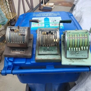 Paymaster (3) PAYMASTER RIBBON WRITER CHECK EMBOSSERS (3 for 1 money) - Picture 1 of 19