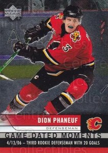 2006-07 Upper Deck Game Dated Moments #4 Dion Phaneuf