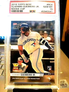 2019 VLADIMIR GUERRERO JR. TOPPS NOW ROOKIE CUP RC #RC4 PSA GEM 10 GEM. - Picture 1 of 9