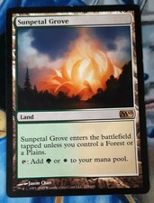 Sunpetal Grove MTG Magic 2010 M10 Rare Land Moderately Played x1 OC1