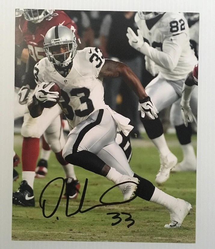 Foto autografiada firmada por DEANDRE WASHINGTON 8x10 Oakland Raiders 2 Foto 1 de 1