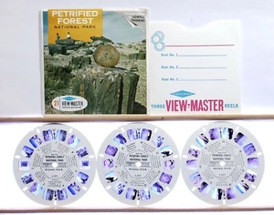 Versteinerter Wald/bemalte Wüste 3-Walzen Set A365 - Sägewerk S6b View-Master - Bild 1 von 4