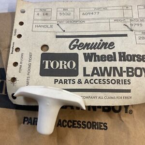 Lawn-Boy Toro Part 609477 Handle Pull Rope Starter Rewind White OEM NOS