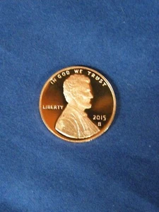 2015-S PROOF LINCOLN SHIELD CENT GEM MINT Ultra Deep Cameo PROOF - Picture 1 of 2